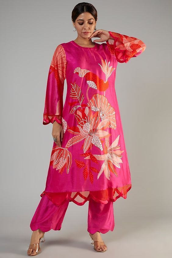 Pure Visocse Muslin Kurti Sets